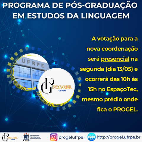 Votação para a nova coordenação será presencial na segunda (dia 13/05